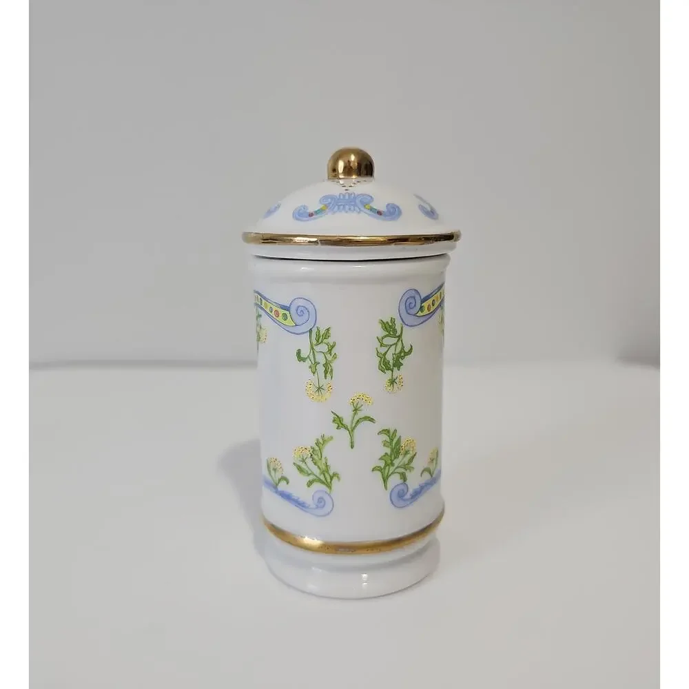Lenox Spice Carousel Saffron Celery Salt Spice Jars1993 Fine Porcelain FLAWED